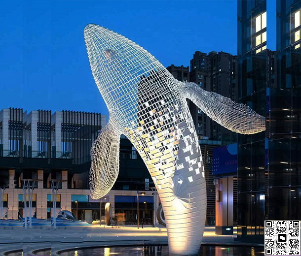 鲸鱼雕塑